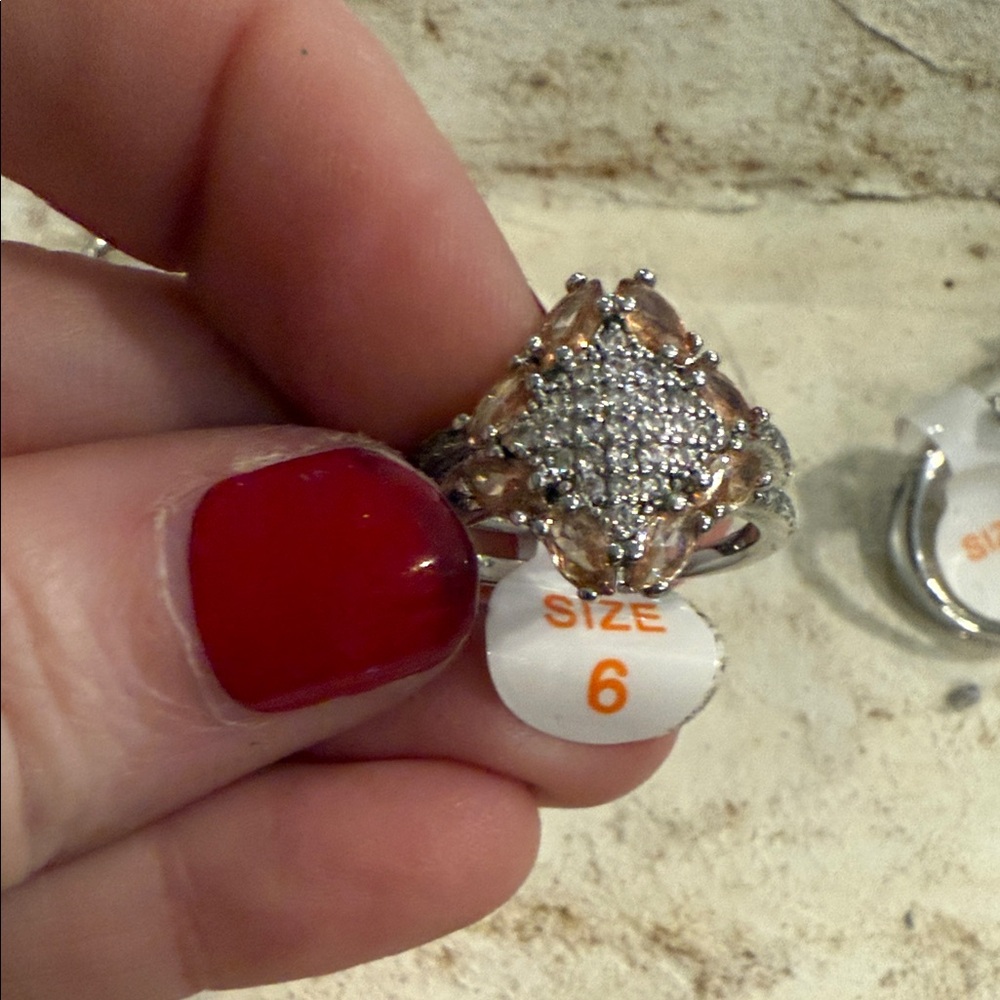 Sparkling Silver and Gold Women's Ring